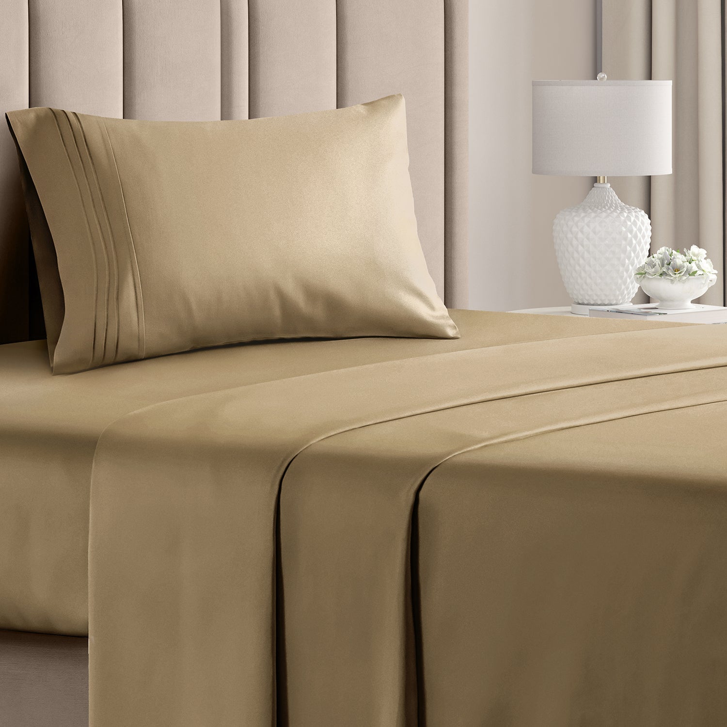 CGK Unlimited 4-Piece Microfiber Bed Sheet Set