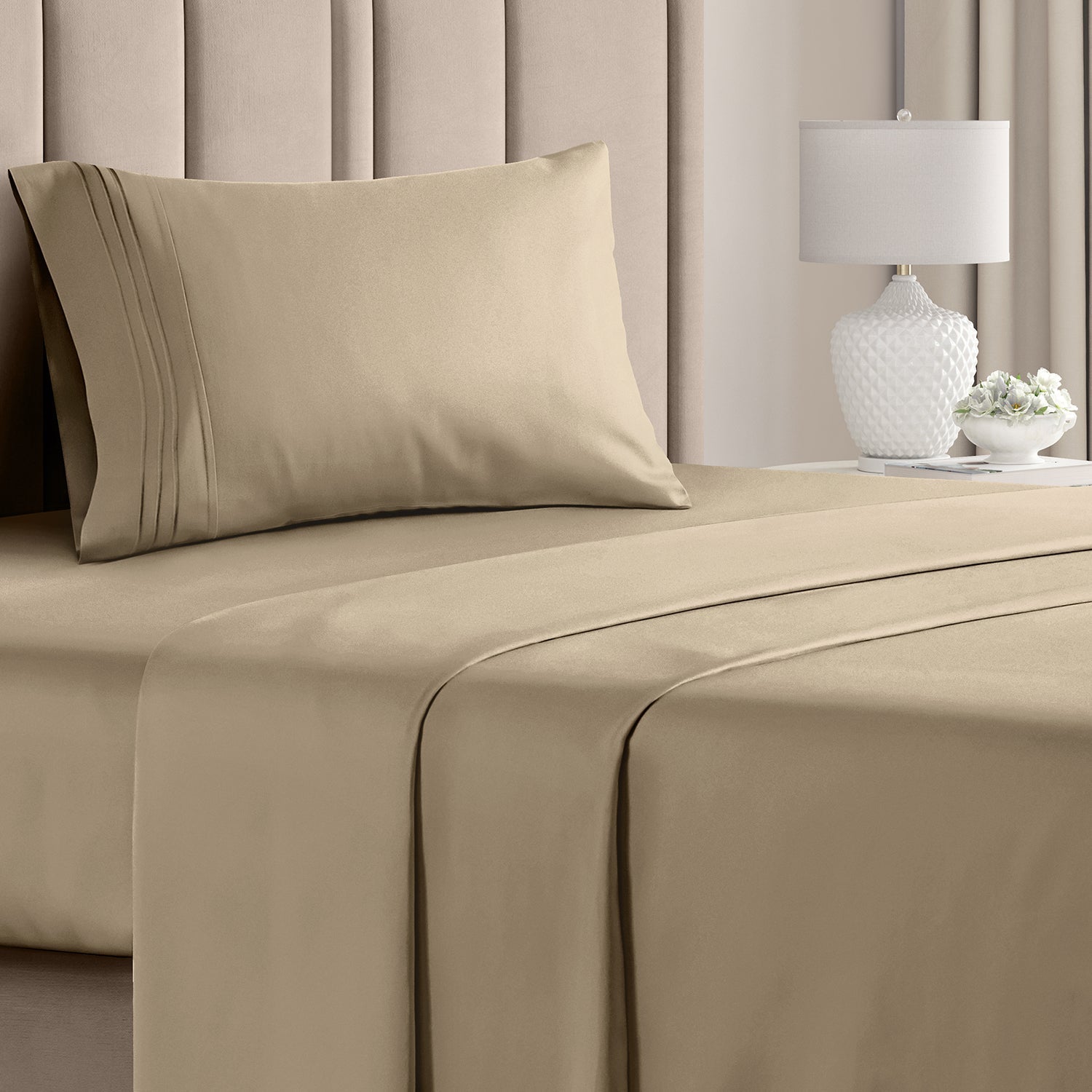 CGK Unlimited 4-Piece Microfiber Bed Sheet Set
