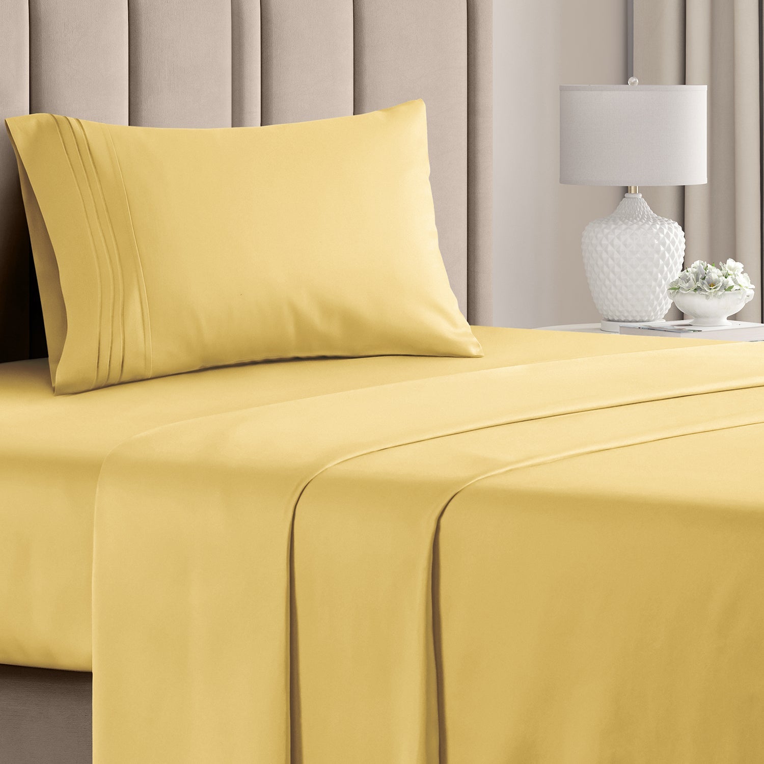 CGK Unlimited 4-Piece Microfiber Bed Sheet Set