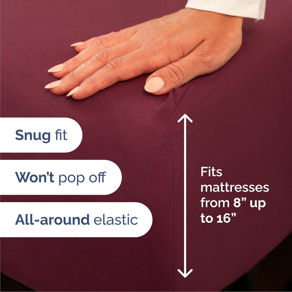 CGK Unlimited 4-Piece Microfiber Bed Sheet Set