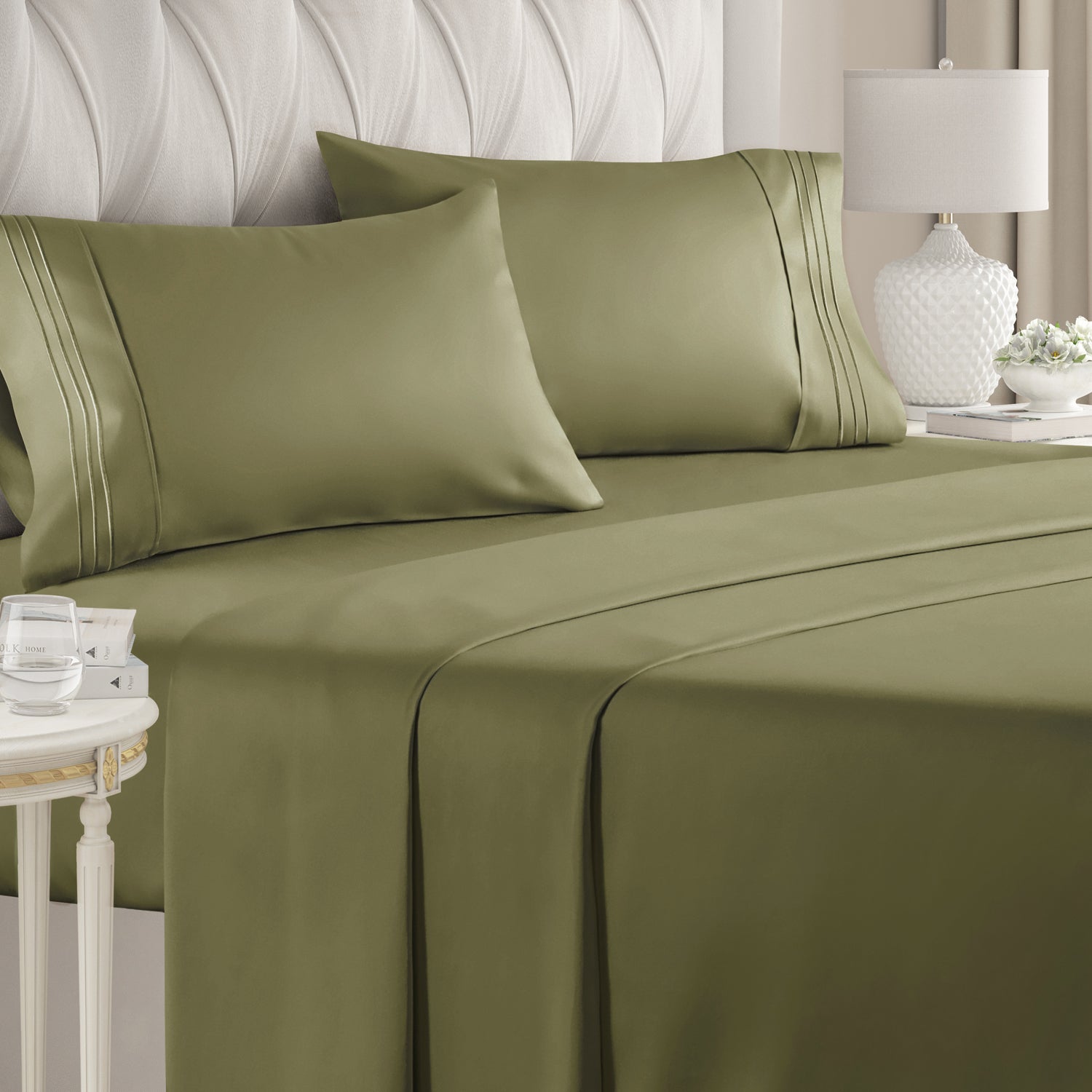 CGK Unlimited 4-Piece Microfiber Bed Sheet Set