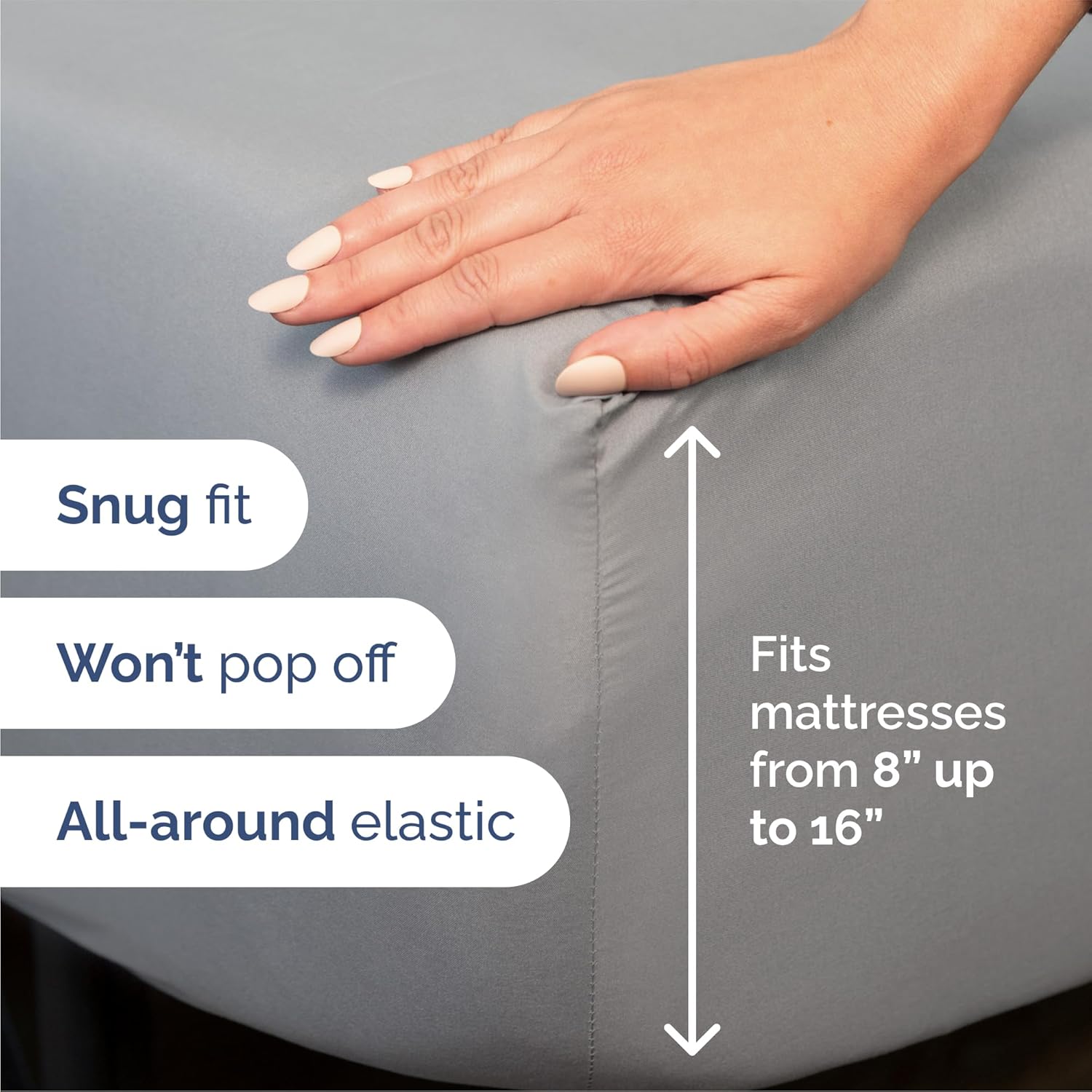 CGK Unlimited 4-Piece Microfiber Bed Sheet Set